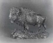 Henry Merwin Shrady Buffalo oil painting artist